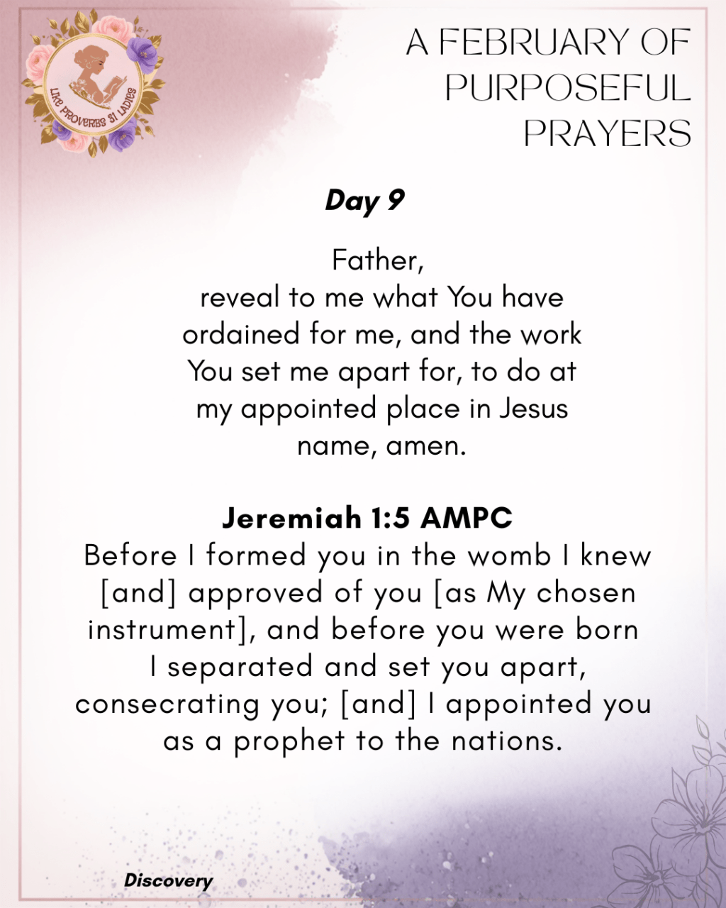 Day 9 | A February of Purposeful&nbsp;Prayers.