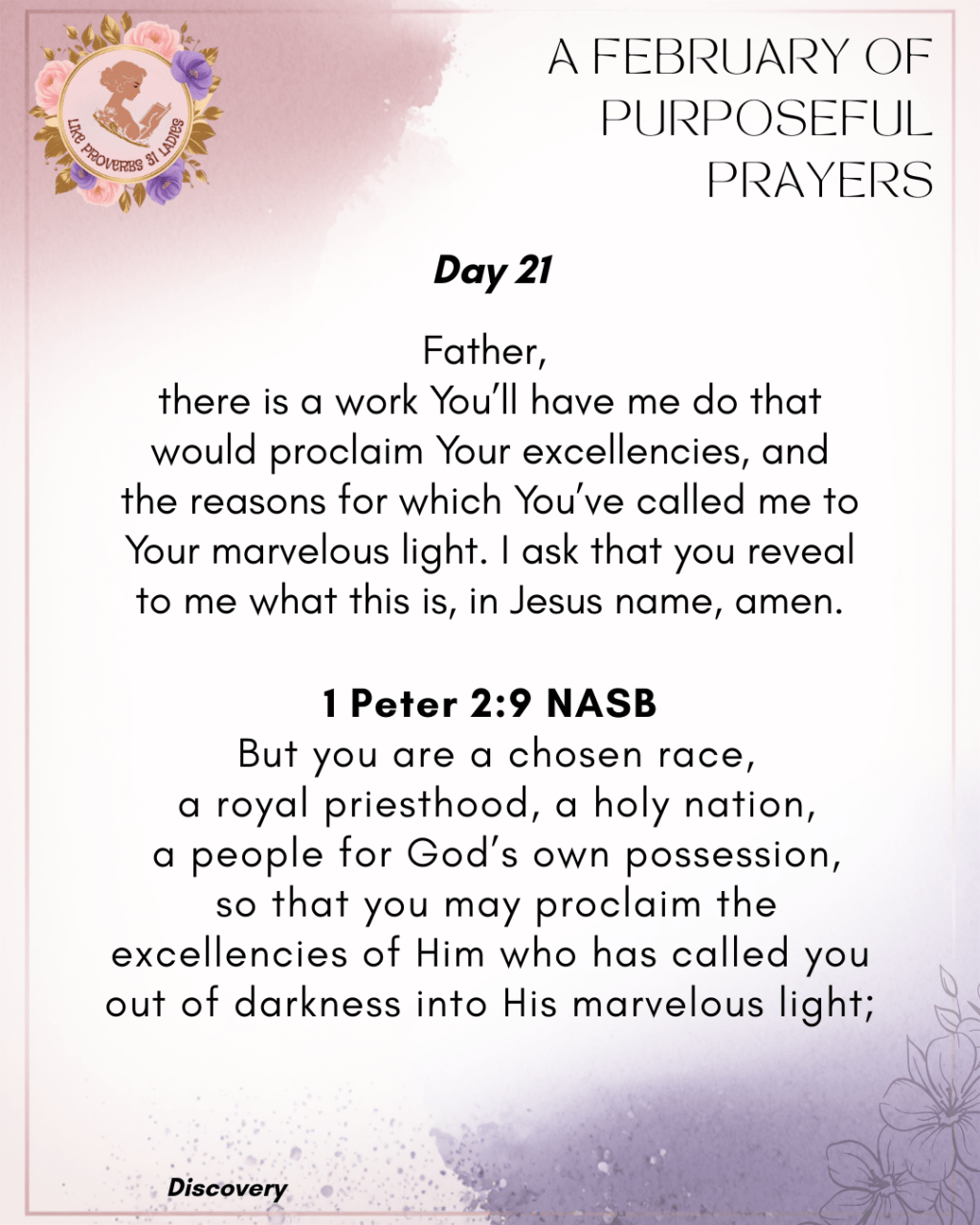 Day 21 | A February of Purposeful&nbsp;Prayers.
