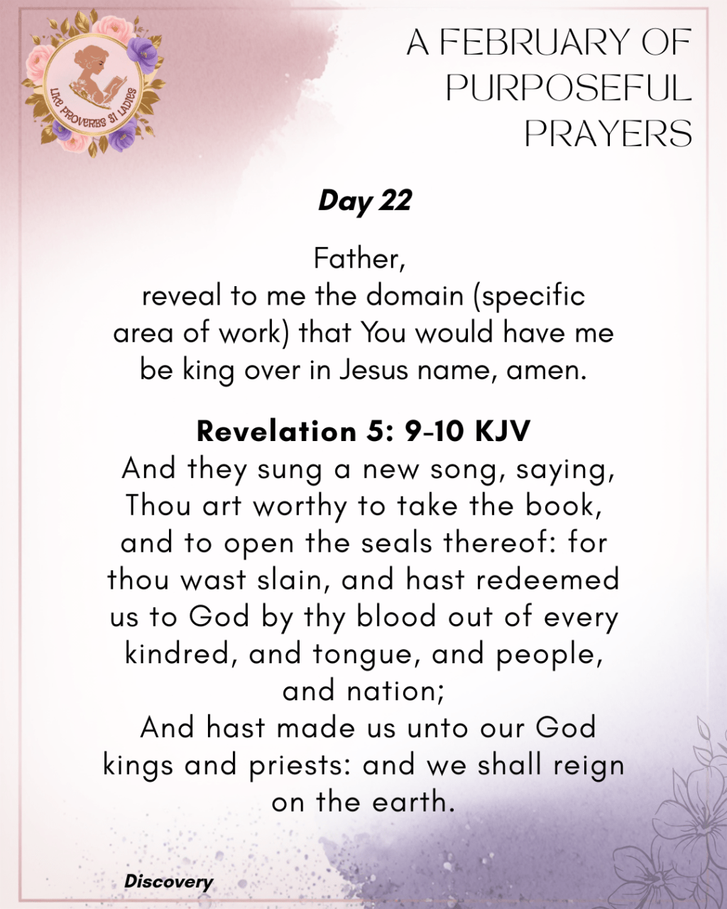 Day 22 | A February of Purposeful&nbsp;Prayers.