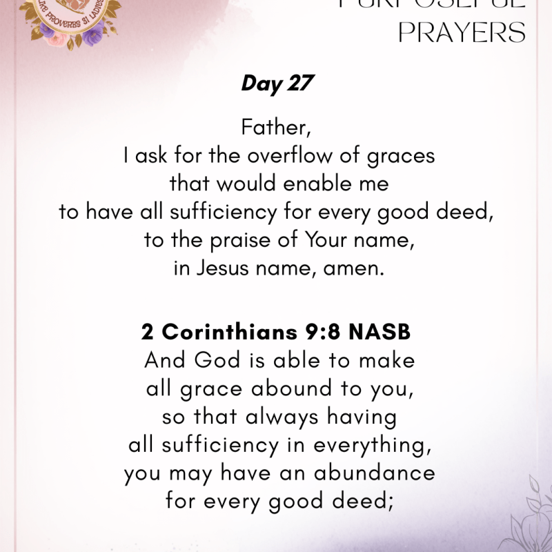 Day 27 | A February of Purposeful&nbsp;Prayers.