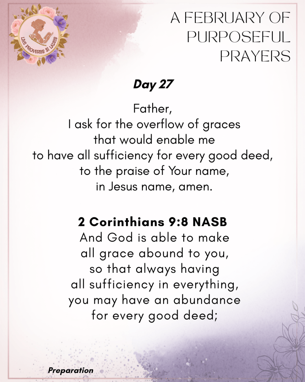 Day 27 | A February of Purposeful&nbsp;Prayers.