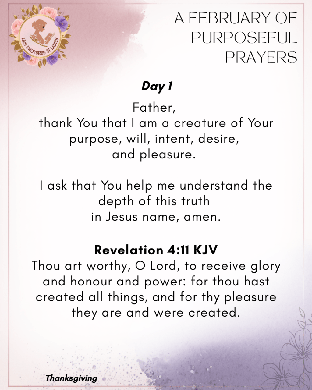 Day 1 | A February of Purposeful&nbsp;Prayers.