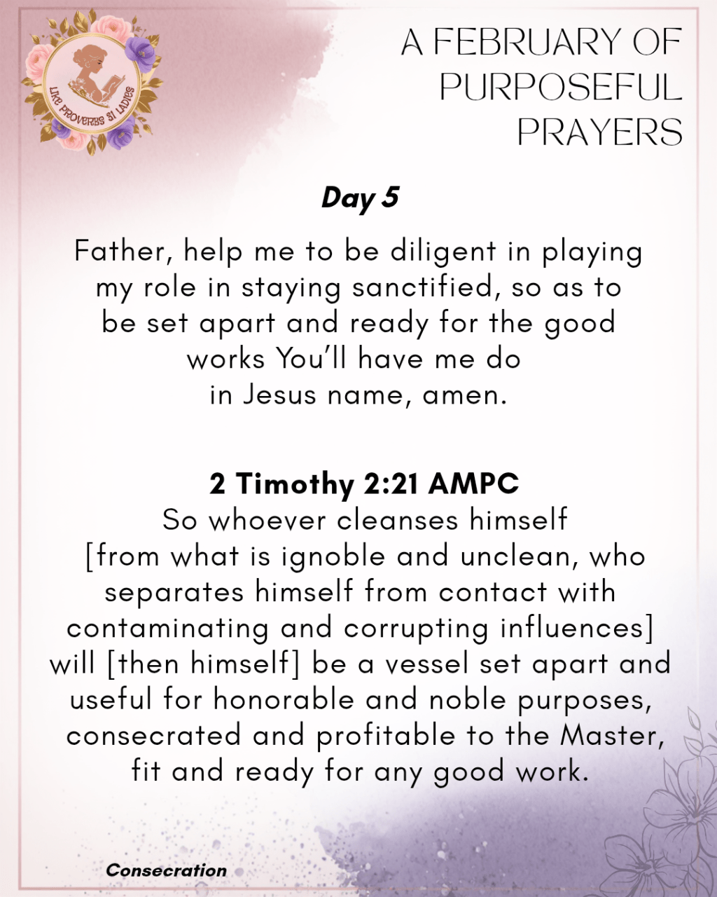 Day 5 | A February of Purposeful&nbsp;Prayers.